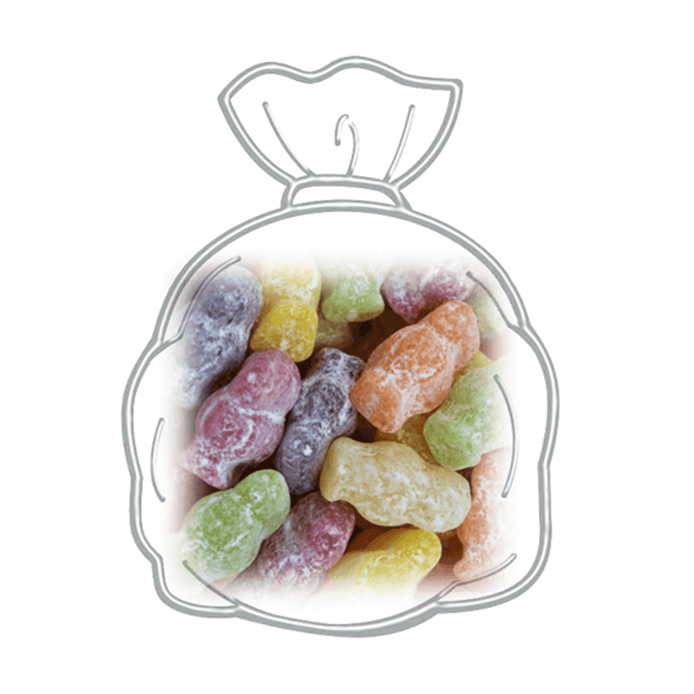 Bag of Candy Shop Fruit Flavoured Dusted Jelly Babies 186g